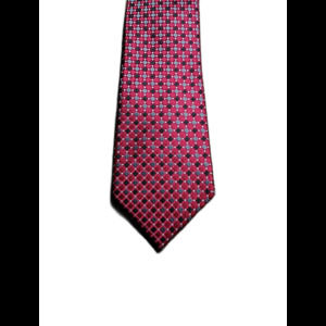 Donald J Trump Red Grey/Black Dots Silk Tie